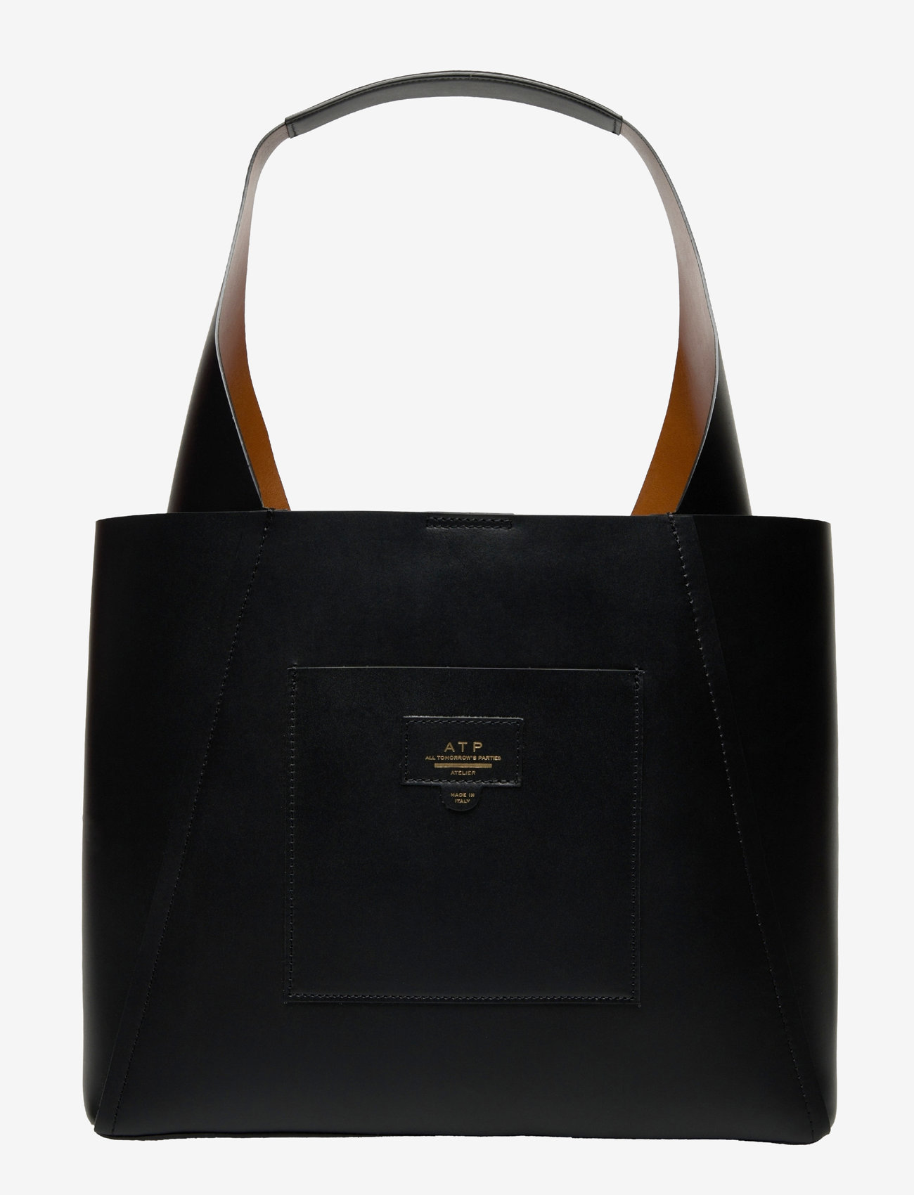 ATP Atelier - Sensano Black Double Faced Nappa - shoppingväskor - black - 1