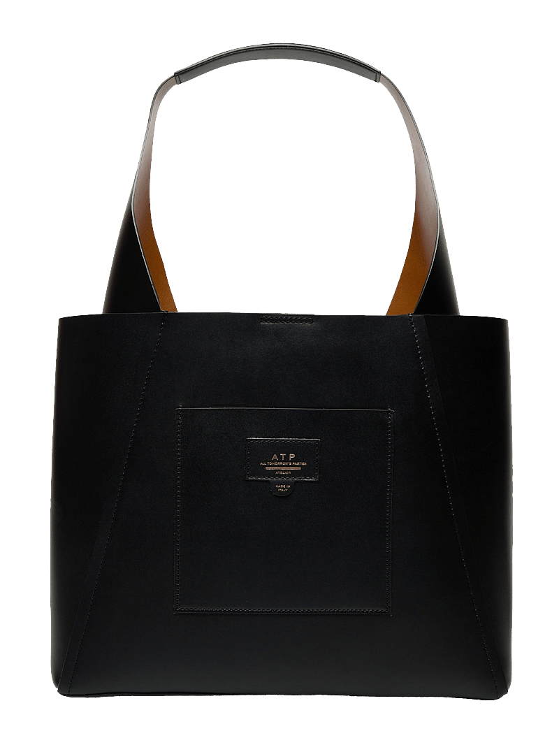 ATP Atelier - Sensano Black Double Faced Nappa - shoppingväskor - black - 1