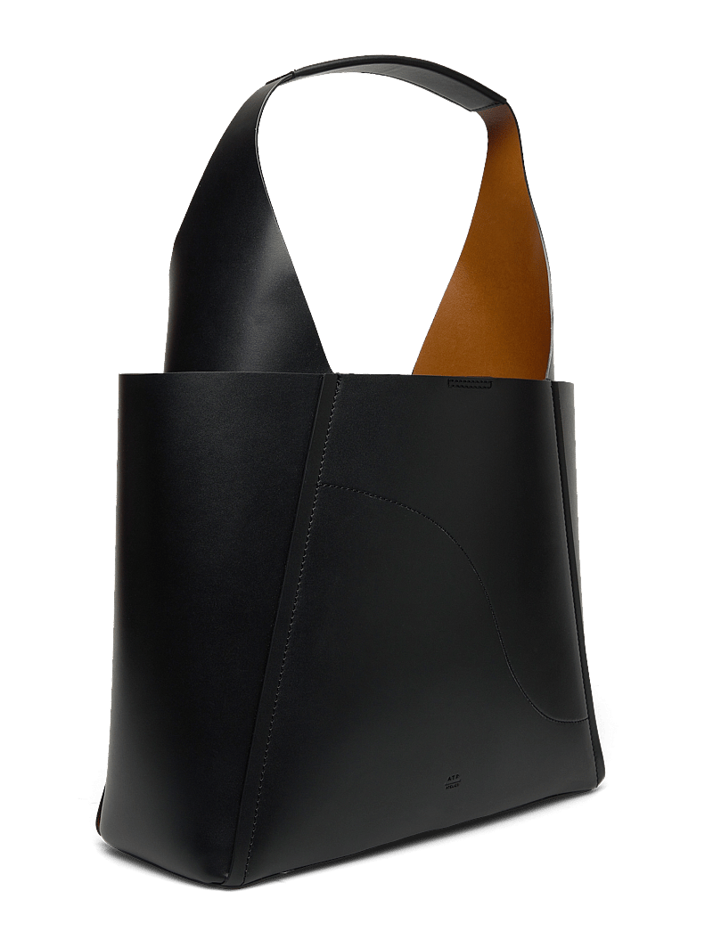 ATP Atelier - Sensano Black Double Faced Nappa - shoppingväskor - black - 2