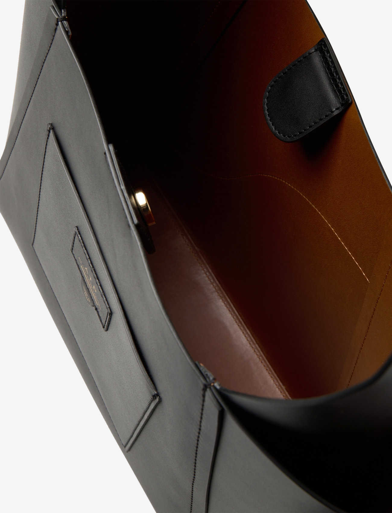 ATP Atelier - Sensano Black Double Faced Nappa - shoppingväskor - black - 3