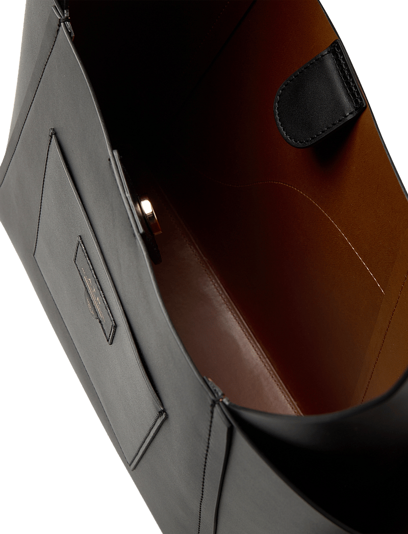 ATP Atelier - Sensano Black Double Faced Nappa - shoppingväskor - black - 3