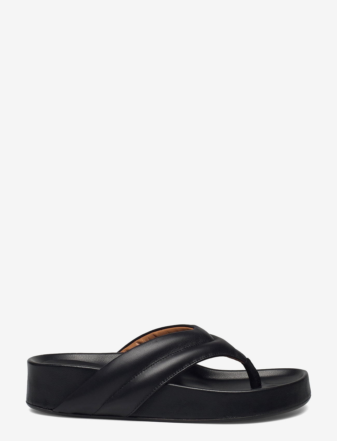 ATP Atelier - Bellano Black Nappa - flat sandals - black - 1