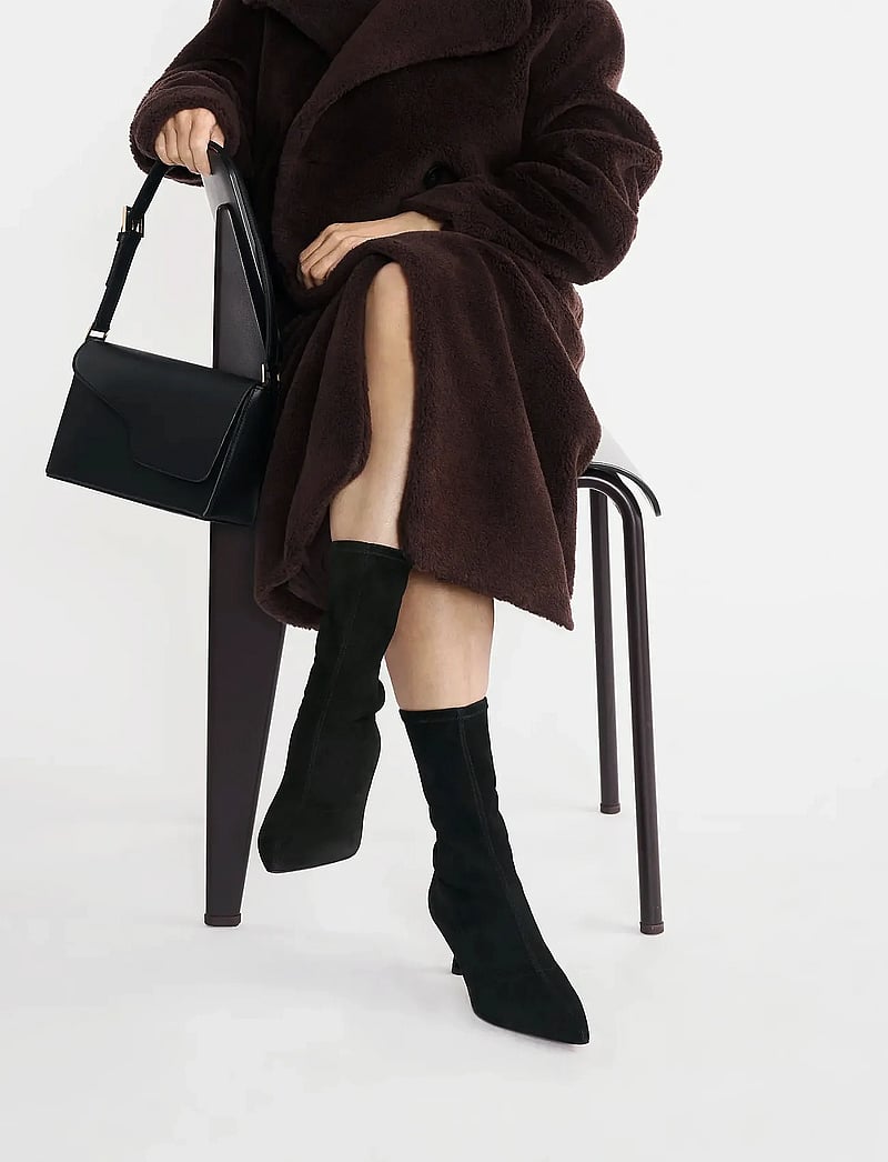 ATP Atelier - Cerone Black Suede Stretch - støvletter - black - 0