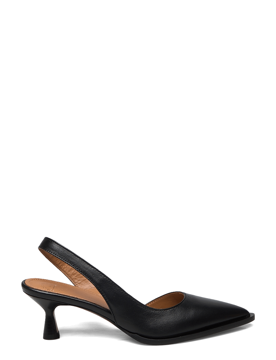 ATP Atelier - Desana Black Nappa - heeled slingbacks - black - 2