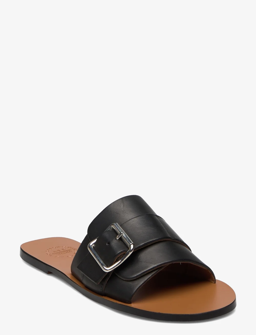 ATP Atelier Brienza Black Vacchetta sandals shop at Booztlet