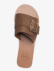 ATP Atelier - Brienza Khaki Brown Vacchetta - flat sandals - khaki brown - 3
