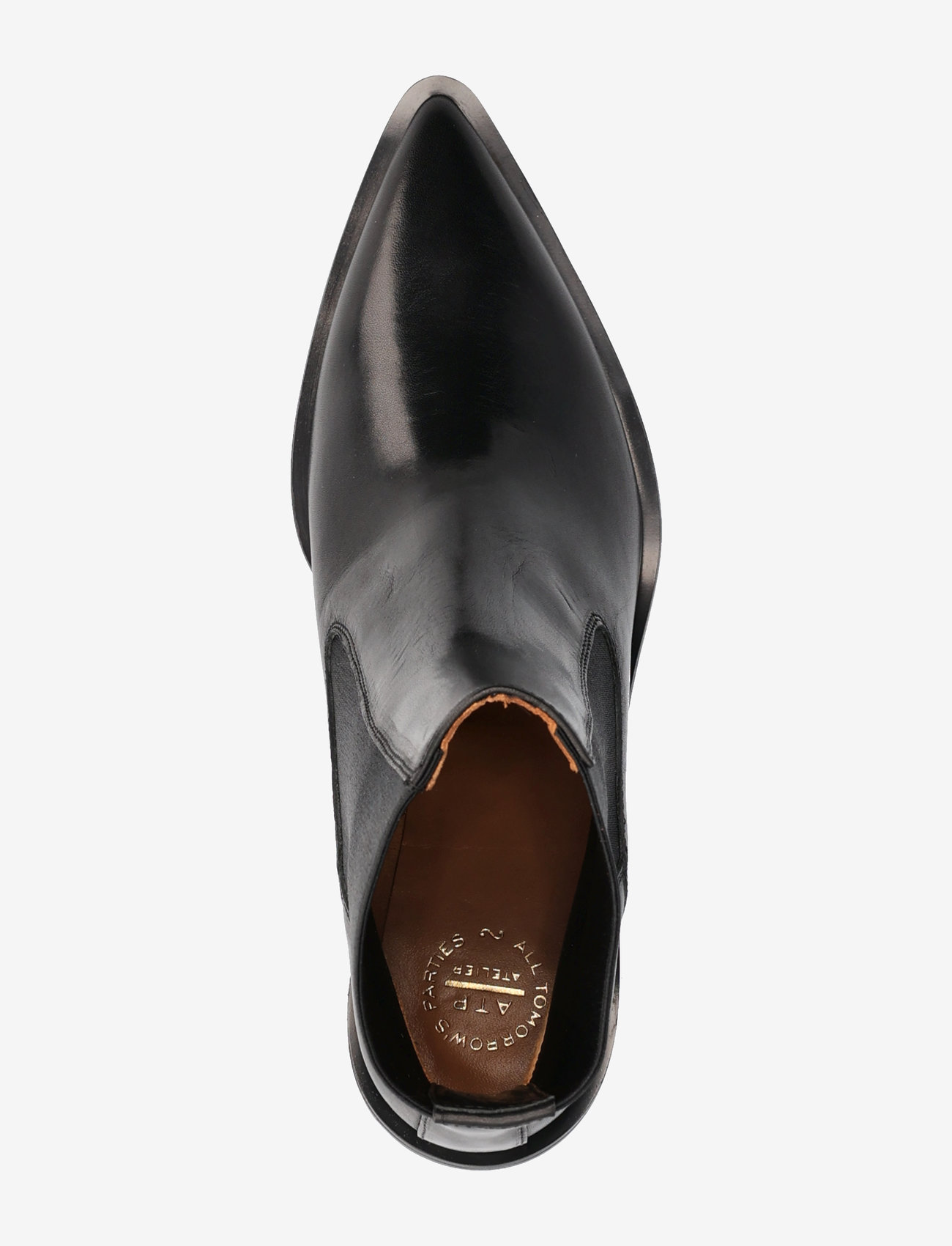 ATP Atelier - Trino Black Vacchetta - kontsaga poolsaapad - black - 4