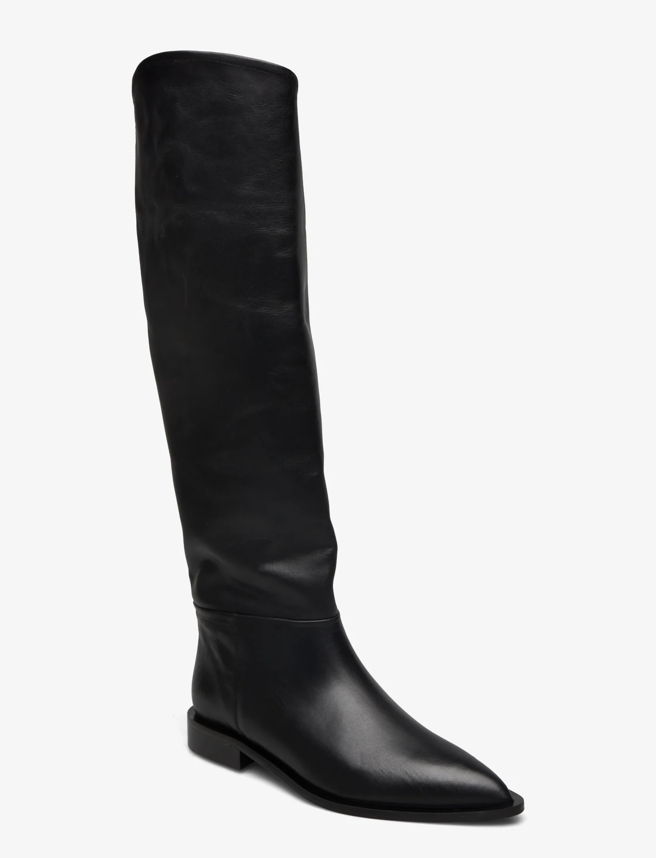ATP Atelier - Carditello Black Calf - knee high boots - black - 0