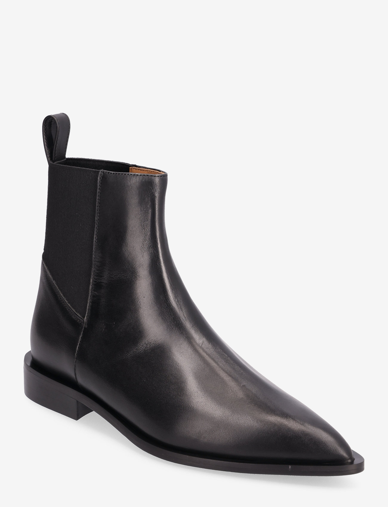 ATP Atelier - Lauro Black Calf - flat ankle boots - black - 0