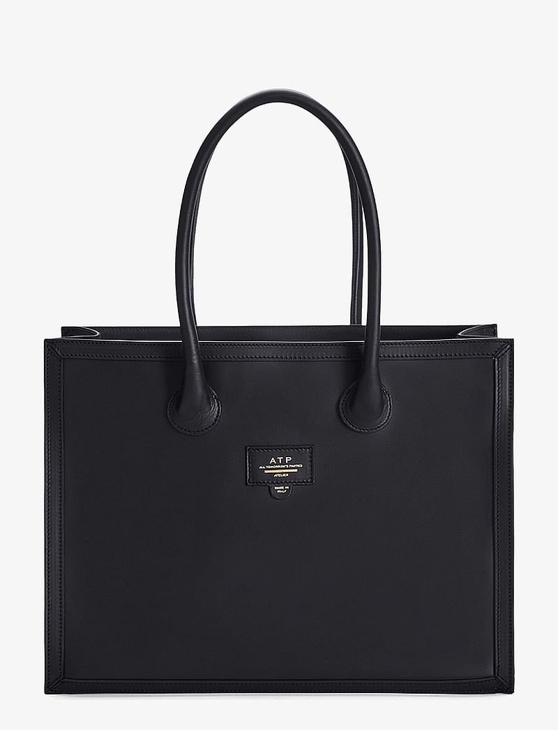 ATP Atelier - Montefalcione Black Vacchetta - shoppingväskor - black - 1