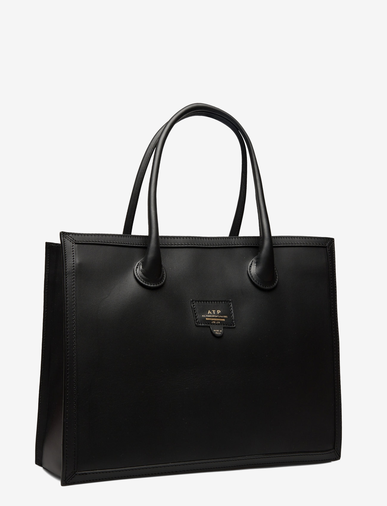 ATP Atelier - Montefalcione Black Vacchetta - shoppingväskor - black - 2