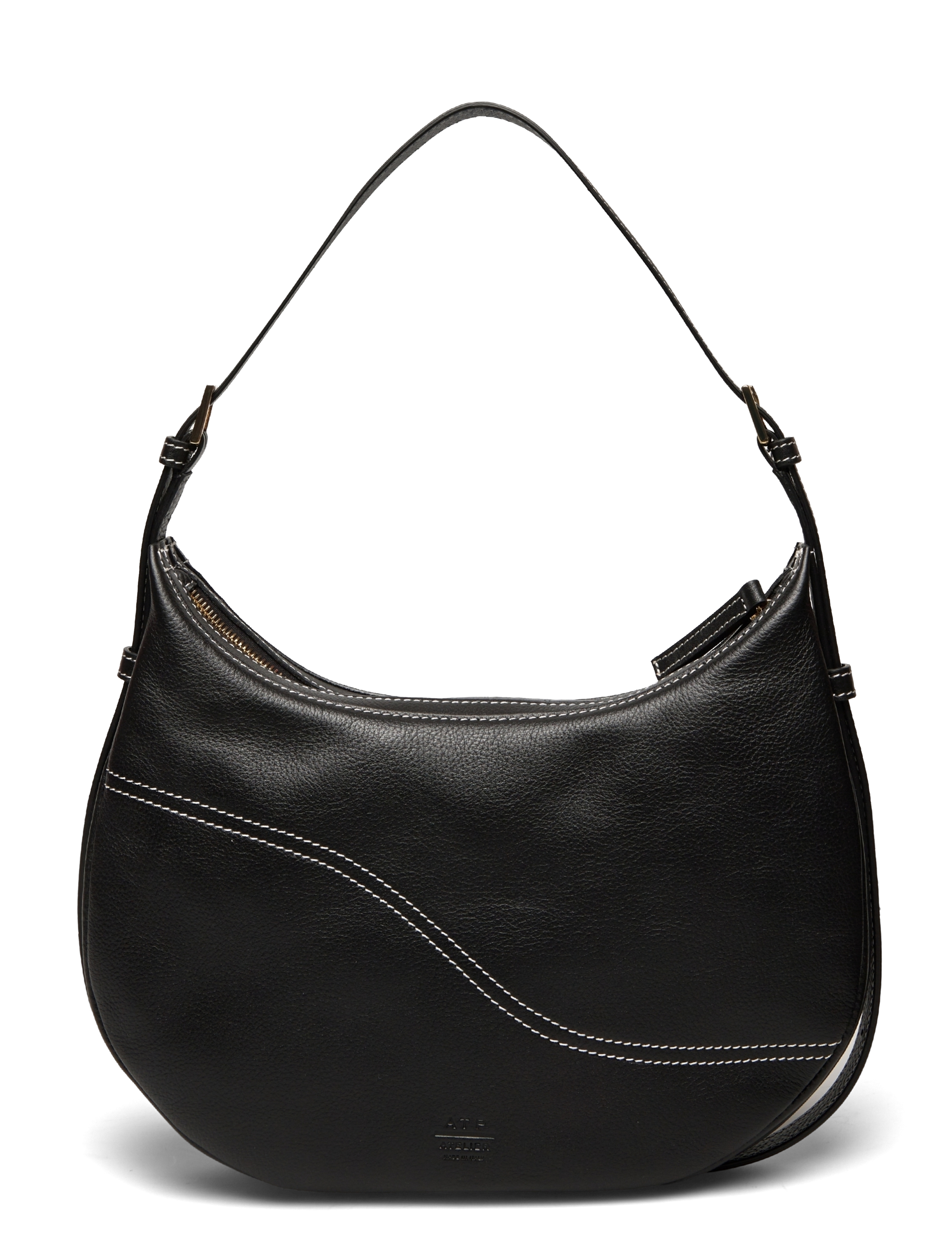 ATP ATELIER Liveri Schwarz/Contrast Stitch Grained Calf Schwarz - One Size - Damen