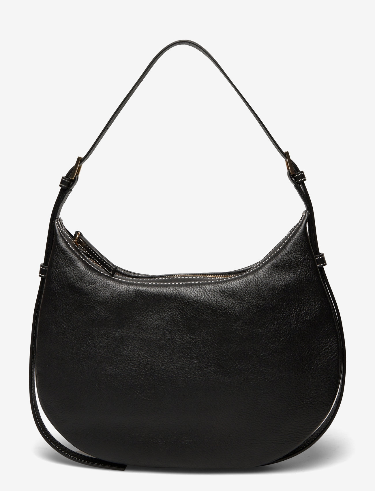 ATP Atelier - Liveri Black/Contrast Stitch Grained Calf - top handle tasker - black/contrast stitch - 2