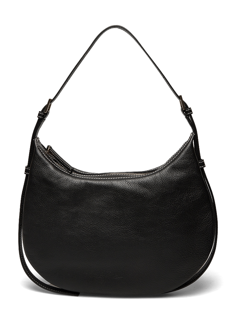 ATP Atelier - Liveri Black/Contrast Stitch Grained Calf - top handle tasker - black/contrast stitch - 2