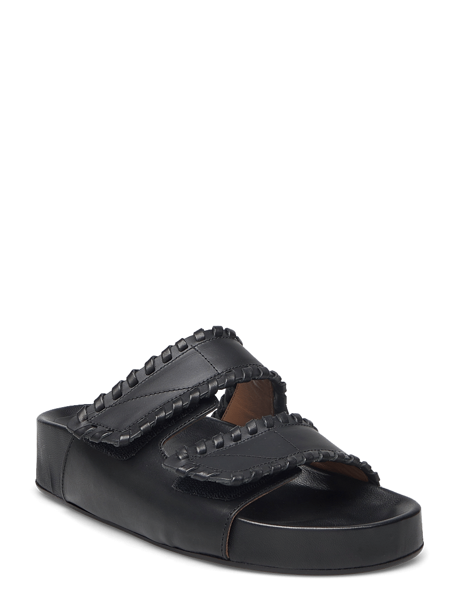 ATP Atelier - Furlo Stitch Black Vacchetta - matalat sandaalit - black - 1
