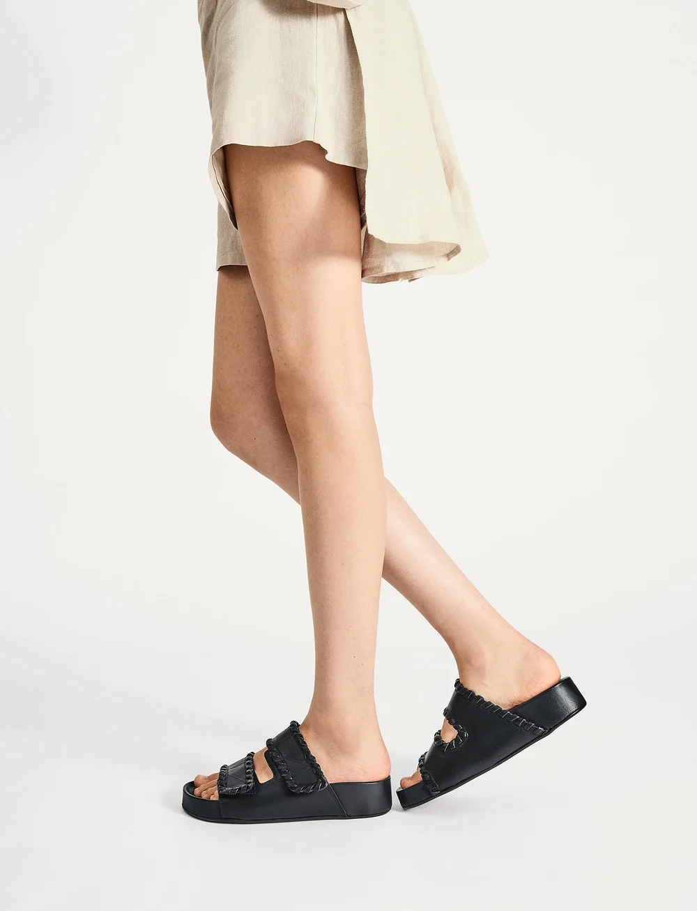 ATP Atelier - Furlo Stitch Black Vacchetta - flade sandaler - black - 0