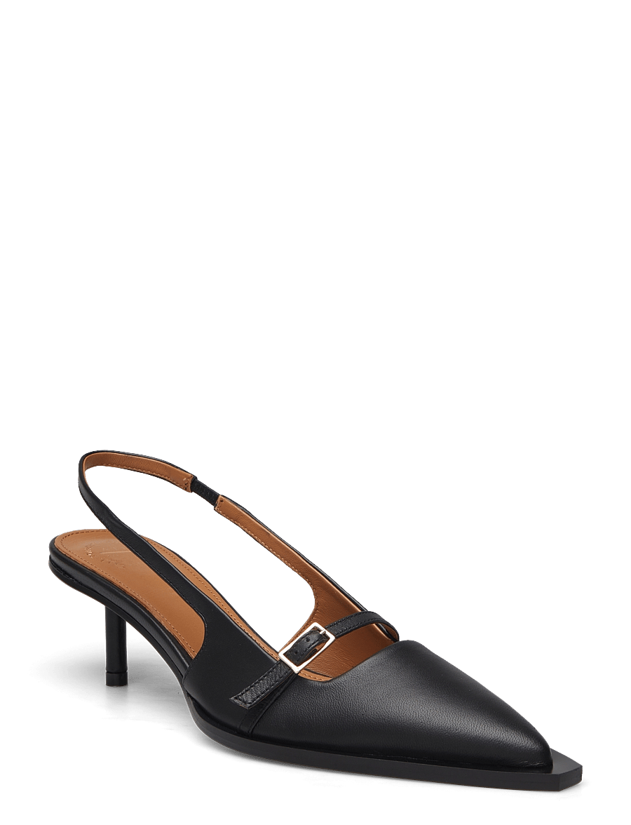 ATP Atelier - Mira Black Nappa - kontsaga slingback-kingad - black - 0