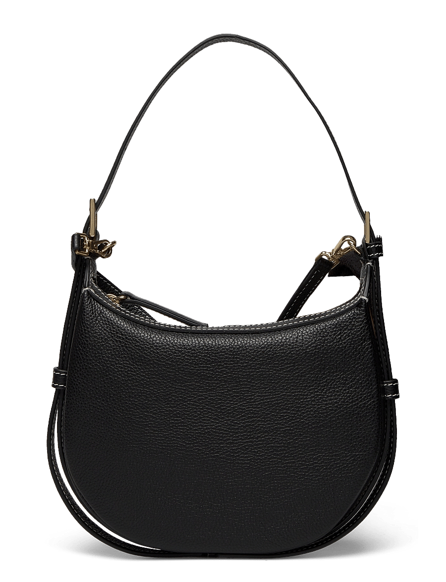 ATP Atelier - Silea Black/Contrast Stitch Grained Calf - torby na ramię - black/contrast stitch - 2