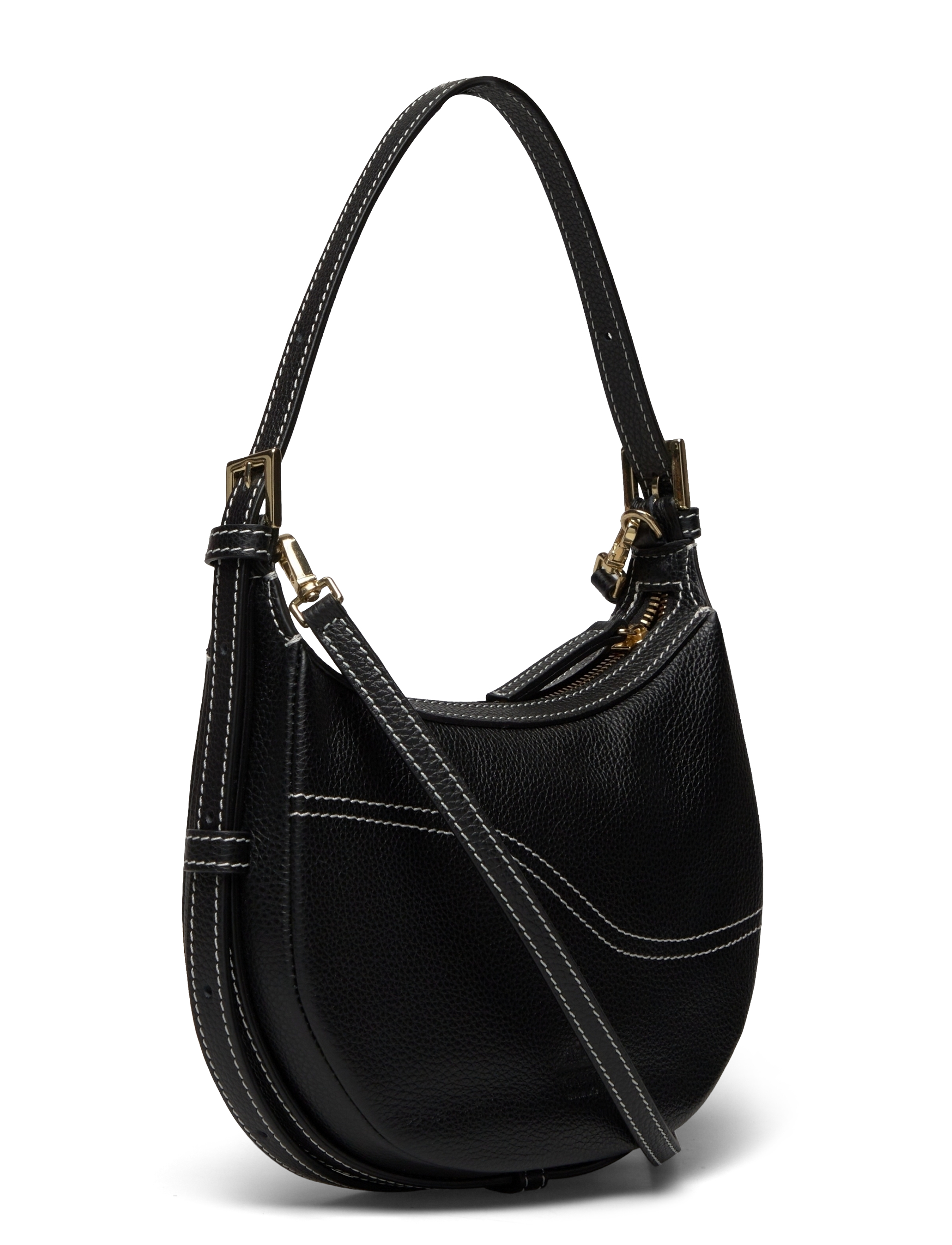 ATP Atelier - Silea Black/Contrast Stitch Grained Calf - modetrender - black/contrast stitch - 3