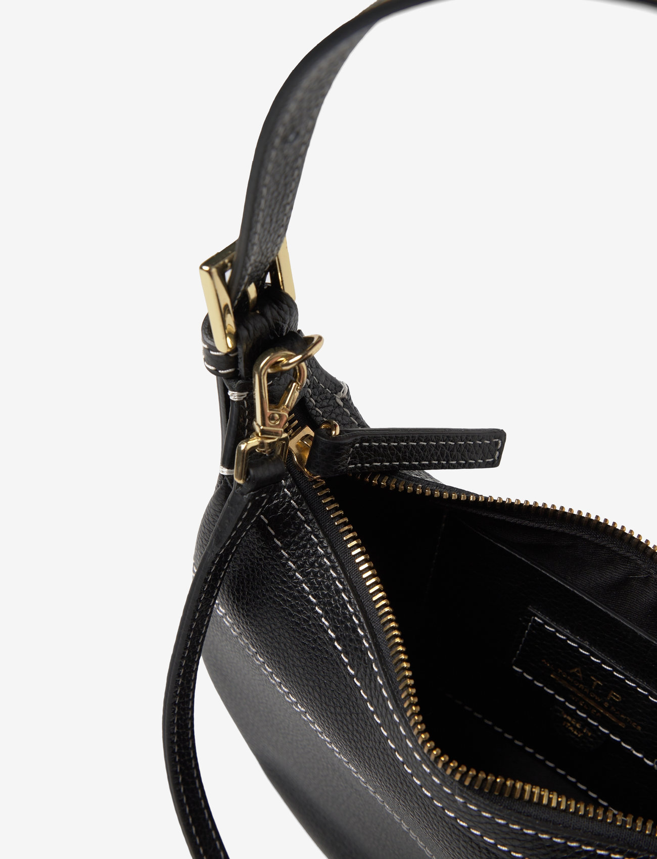 ATP Atelier - Silea Black/Contrast Stitch Grained Calf - speciella tillfällen - black/contrast stitch - 5