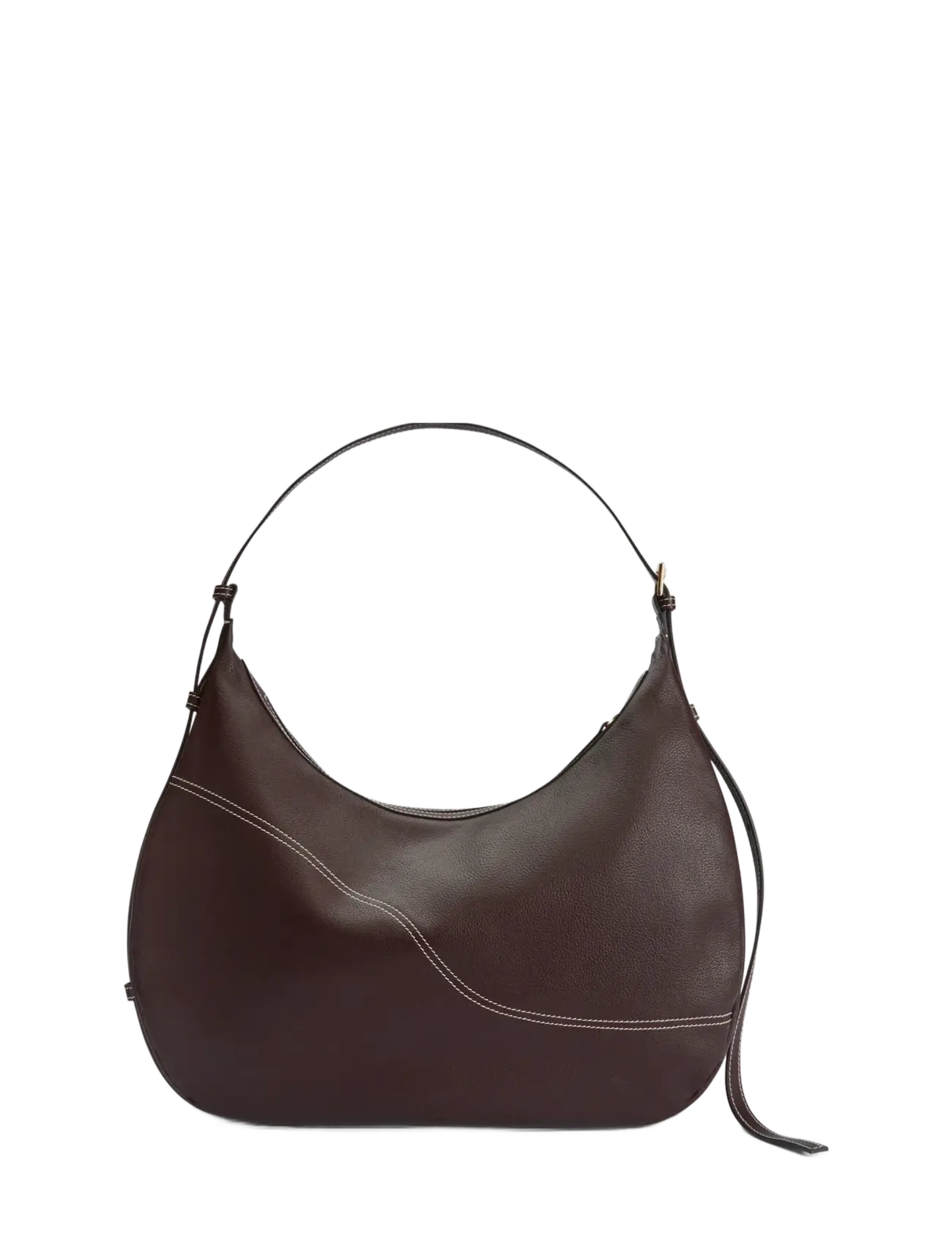 ATP Atelier Potenza Walnut/Contrast Stitch Grained Calf - Väskor - WALNUT/CONTRAST STITCH / brown