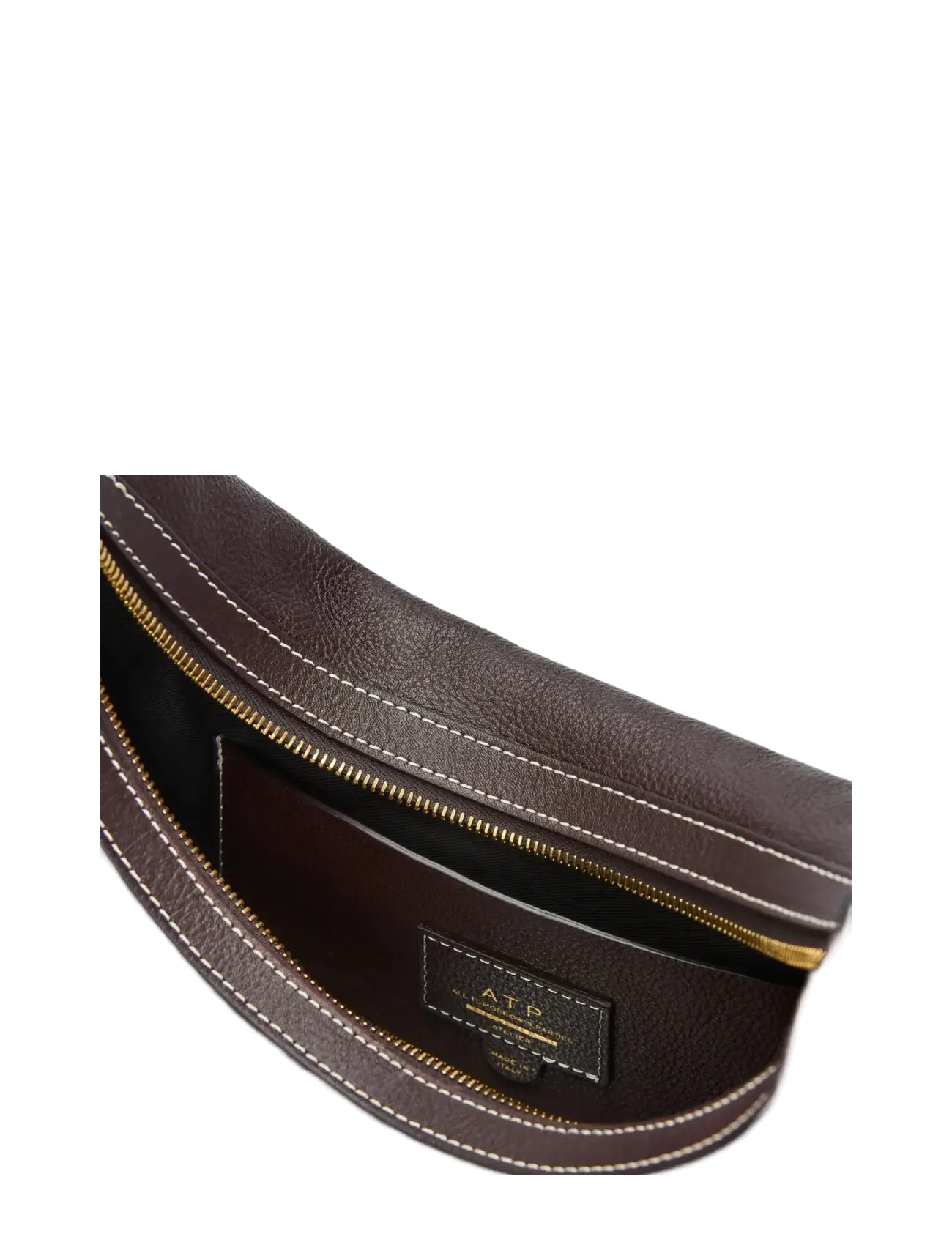 ATP Atelier - Potenza Walnut/Contrast Stitch Grained Calf - special occasions - walnut/contrast stitch - 2