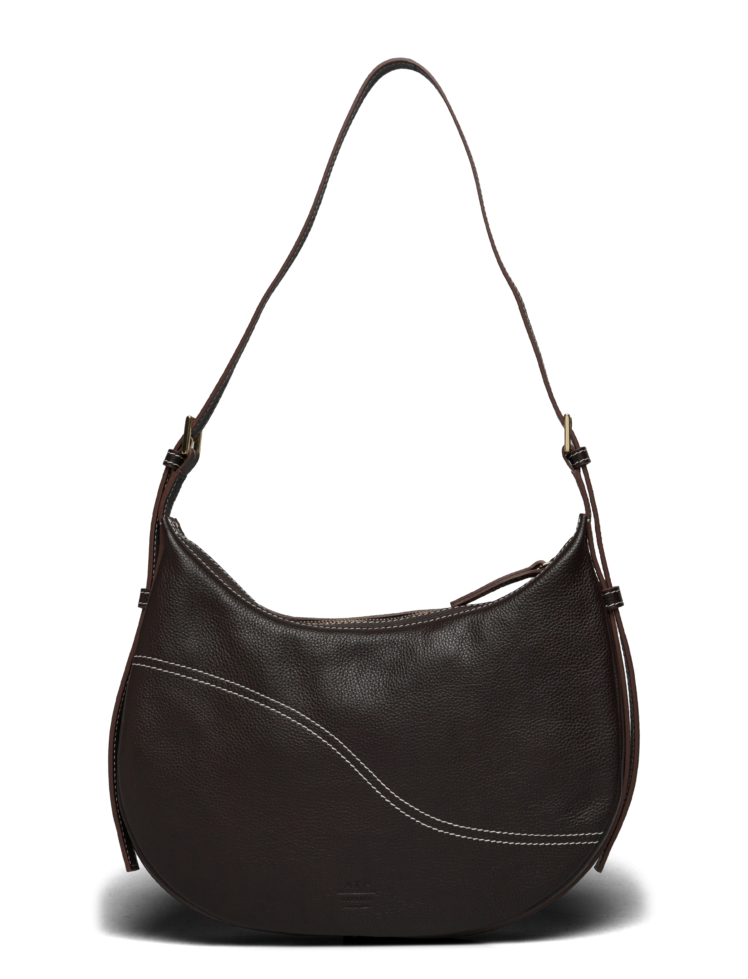 WALNUT/CONTRAST STITCH