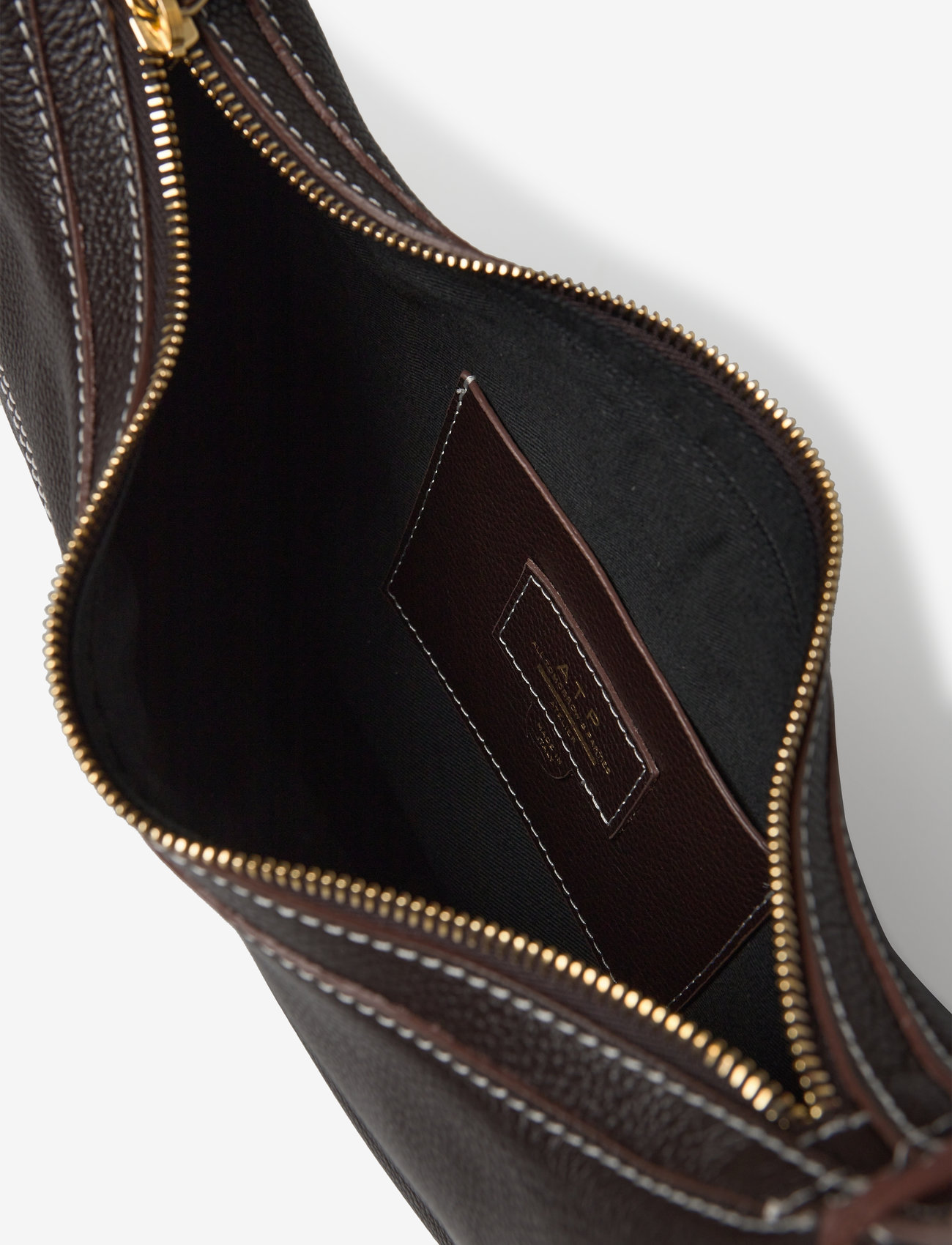 ATP Atelier - Liveri Walnut/Contrast Stitch Grained Calf - walnut/contrast stitch - 4