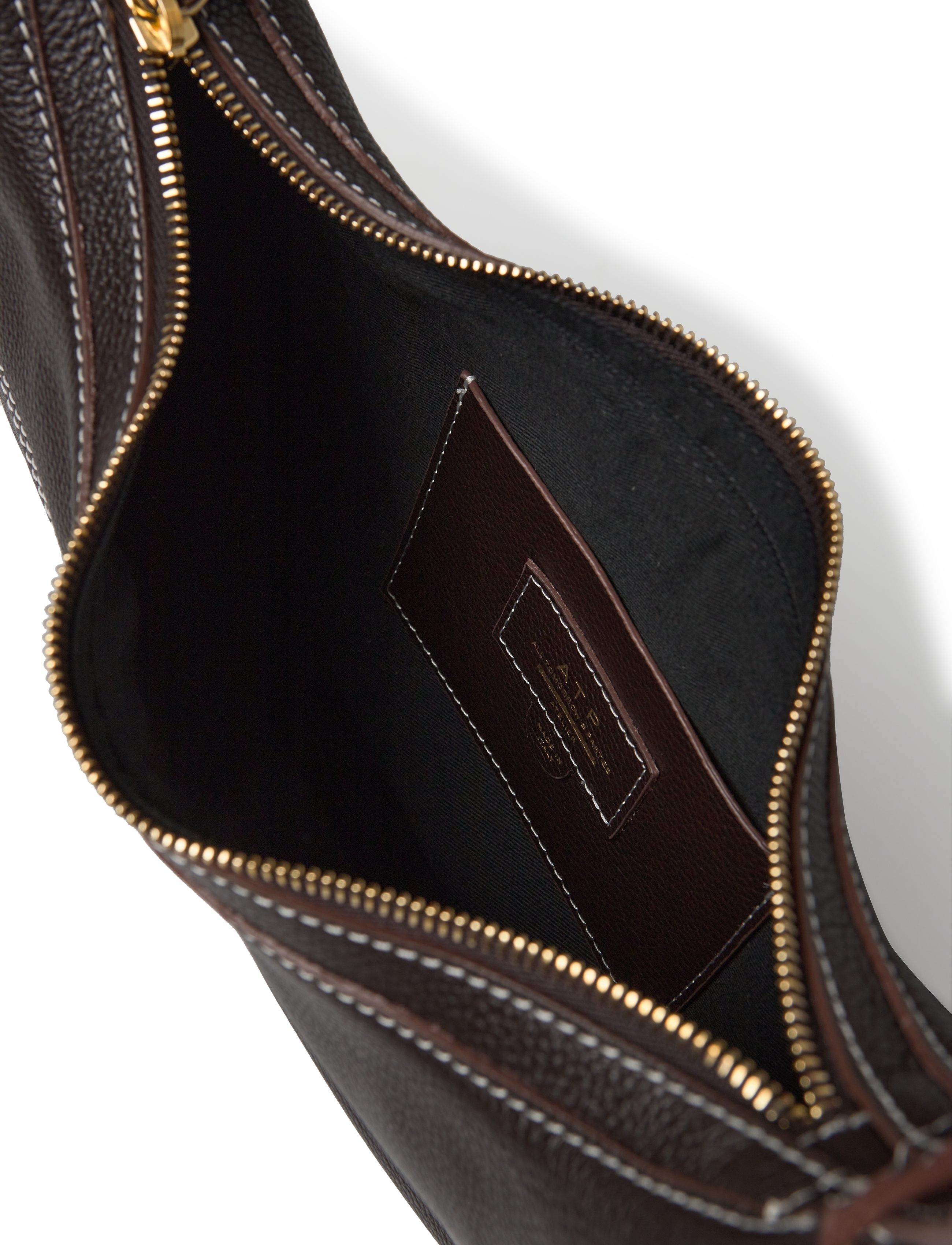 ATP Atelier - Liveri Walnut/Contrast Stitch Grained Calf - walnut/contrast stitch - 4