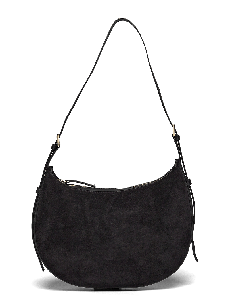 ATP Atelier - Liveri Black Suede/Vacchetta - shoulder bags - black - 2