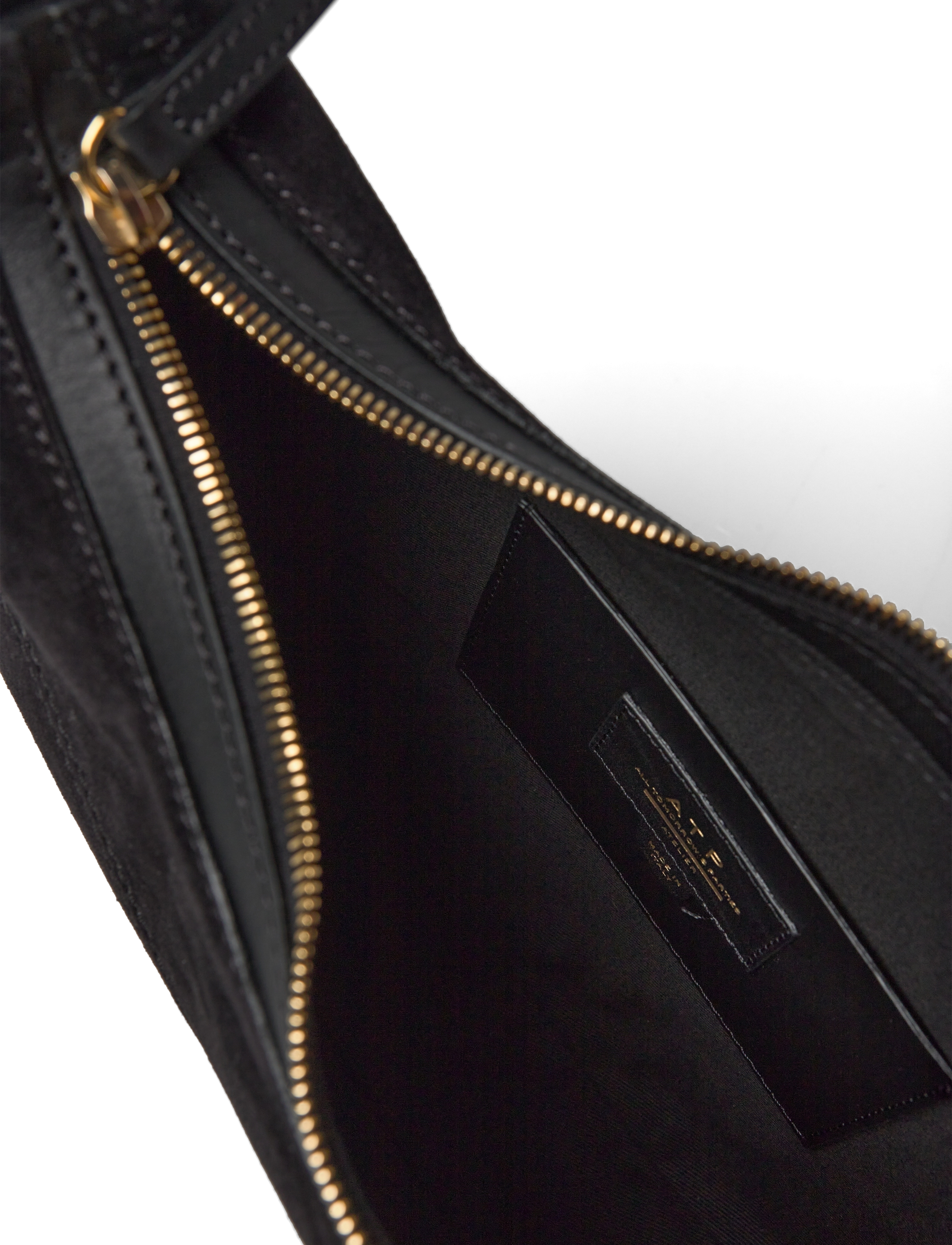 ATP Atelier - Liveri Black Suede/Vacchetta - moetrendid - black - 4