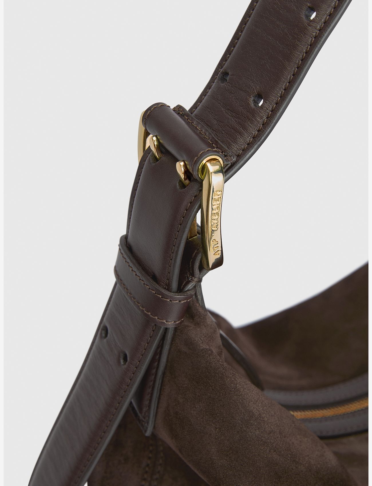 ATP Atelier - Bassano Walnut Suede/Vacchetta - særlige begivenheder - walnut - 4