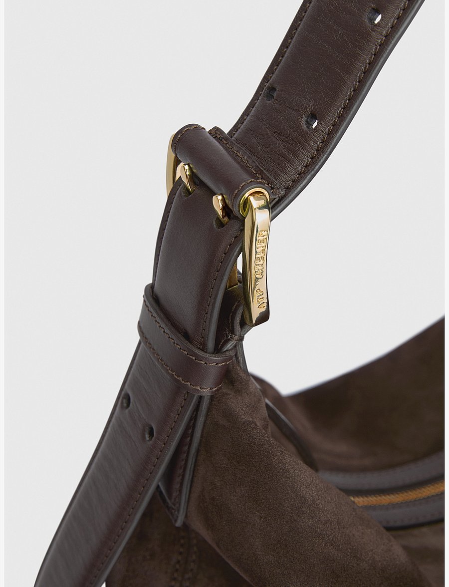 ATP Atelier - Bassano Walnut Suede/Vacchetta - muotitrendit - walnut - 4