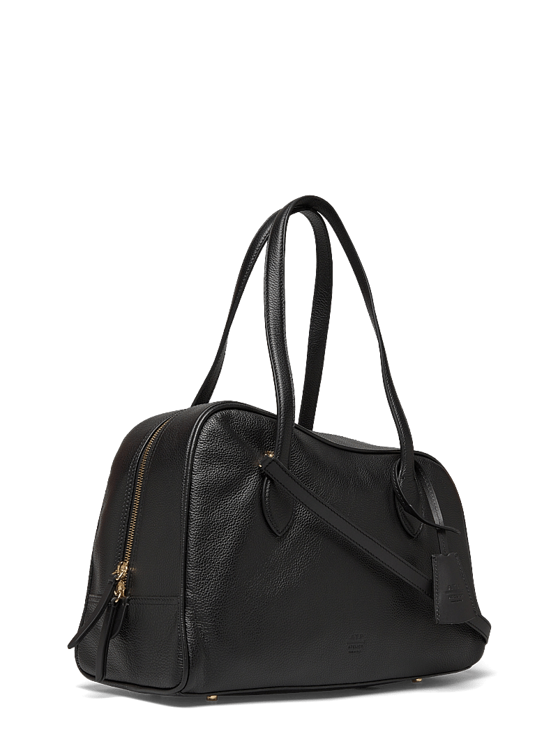 ATP Atelier - Noale Black Grained Calf - shoulder bags - black - 3