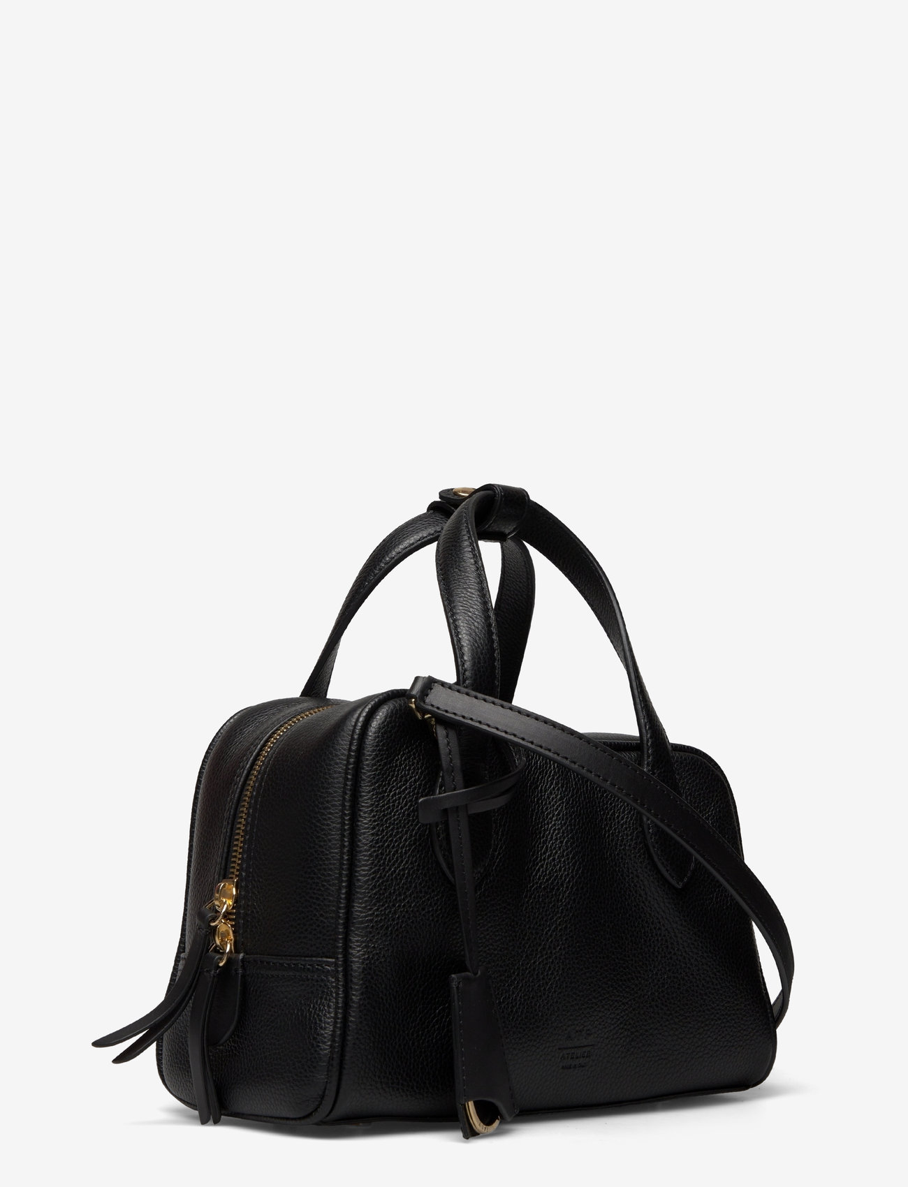 ATP Atelier - Ormelle Black Grained Calf - shoulder bags - black - 3