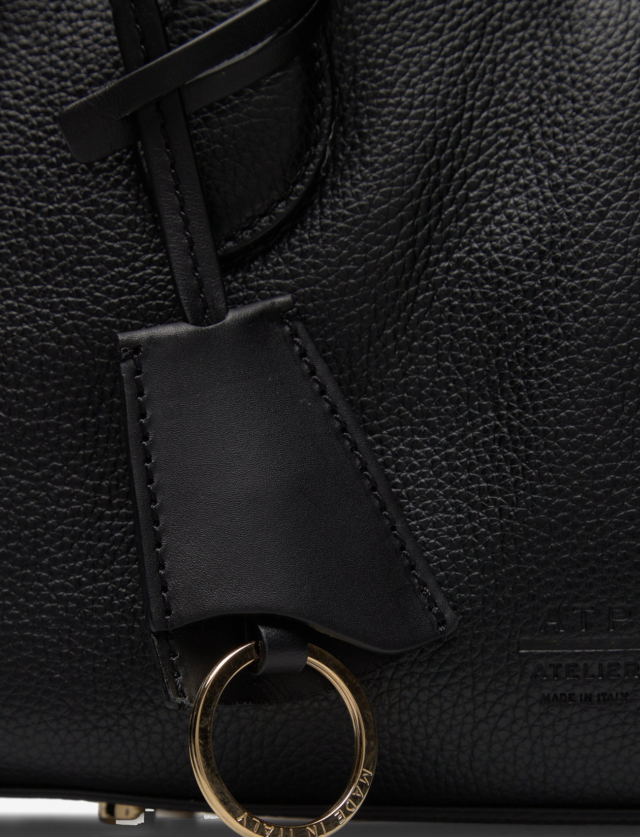 ATP Atelier - Ormelle Black Grained Calf - shoulder bags - black - 4