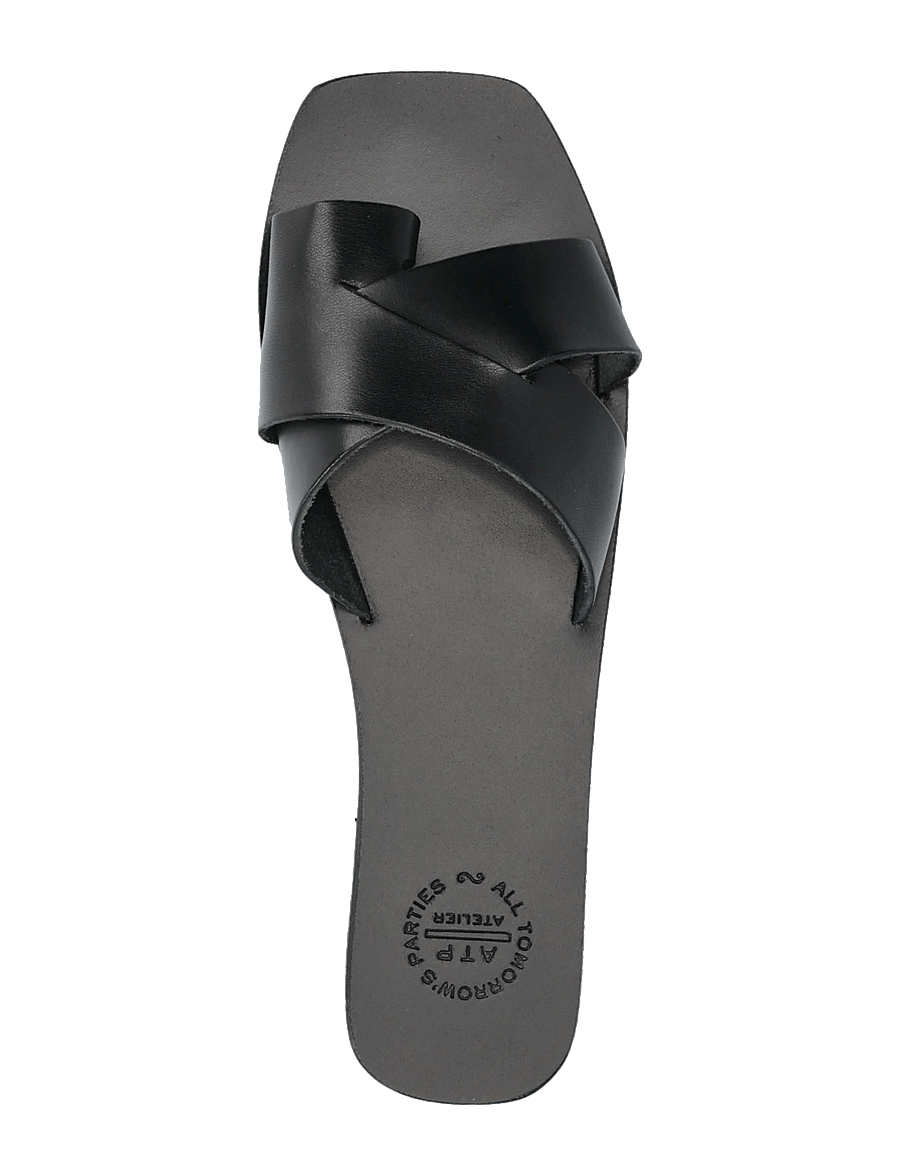 ATP Atelier - Fonte Black Vacchetta - sandales plates - black - 3