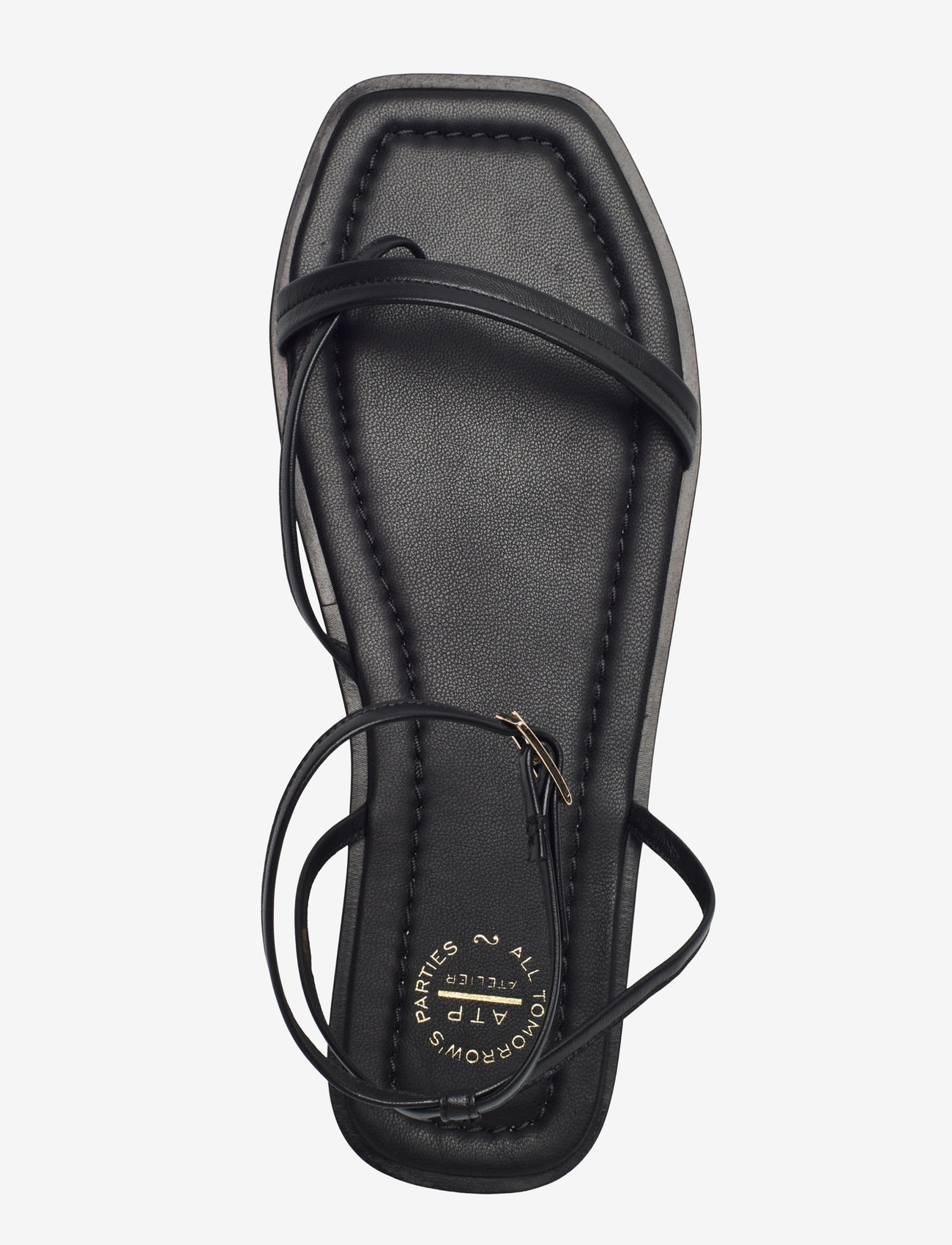 ATP Atelier - Miane Black Nappa - platta sandaler - black - 3
