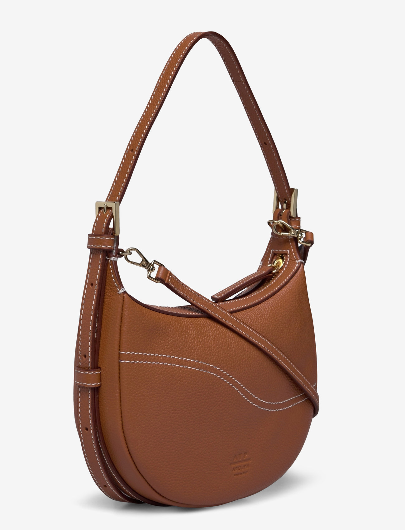 ATP Atelier - Silea Brandy/Contrast Stitch Grained Calf - brandy/contrast stitch - 3