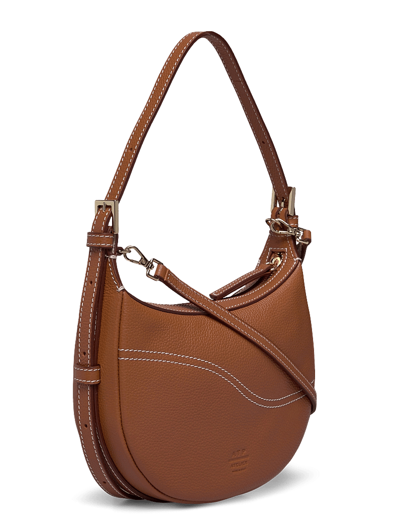 ATP Atelier - Silea Brandy/Contrast Stitch Grained Calf - brandy/contrast stitch - 3