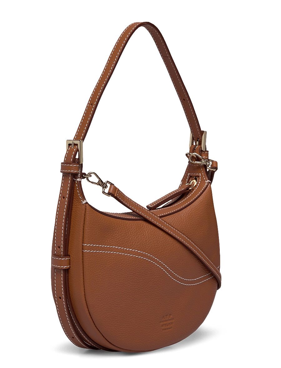 ATP Atelier - Silea Brandy/Contrast Stitch Grained Calf - brandy/contrast stitch - 3