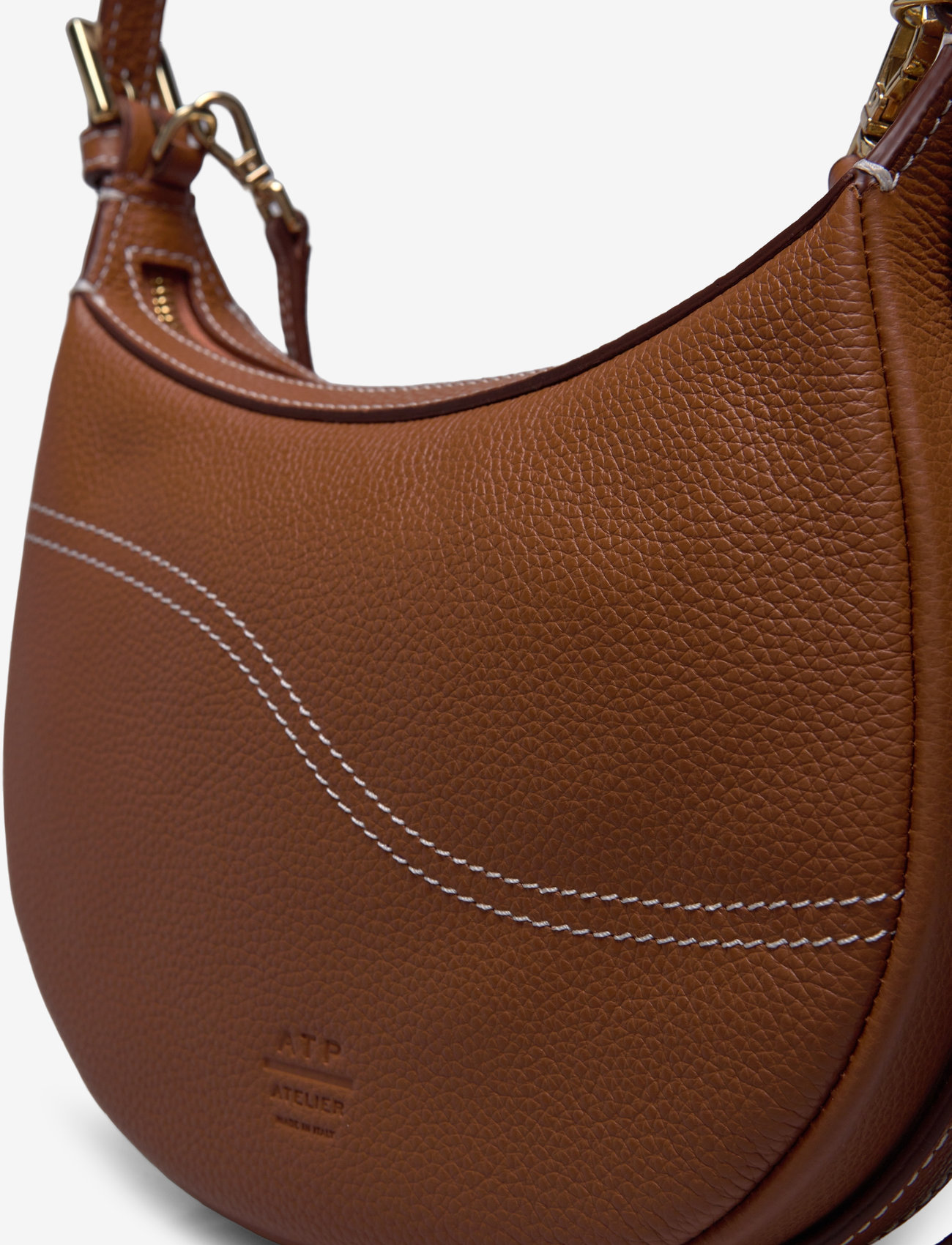 ATP Atelier - Silea Brandy/Contrast Stitch Grained Calf - brandy/contrast stitch - 4