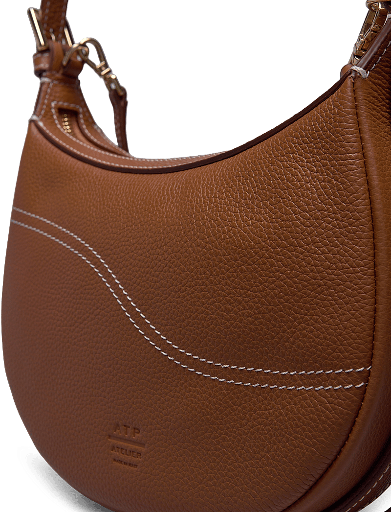 ATP Atelier - Silea Brandy/Contrast Stitch Grained Calf - brandy/contrast stitch - 4