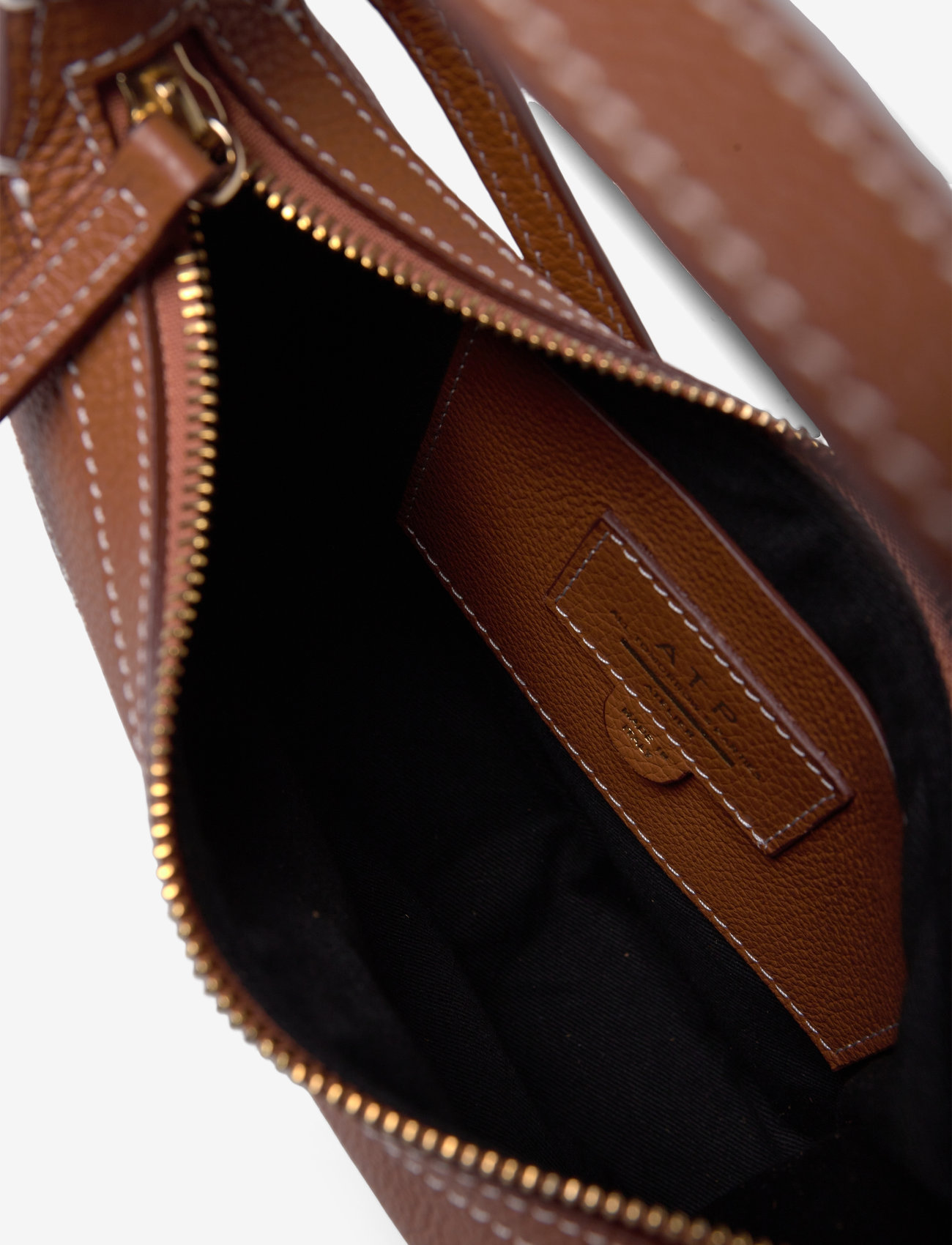 ATP Atelier - Silea Brandy/Contrast Stitch Grained Calf - brandy/contrast stitch - 5