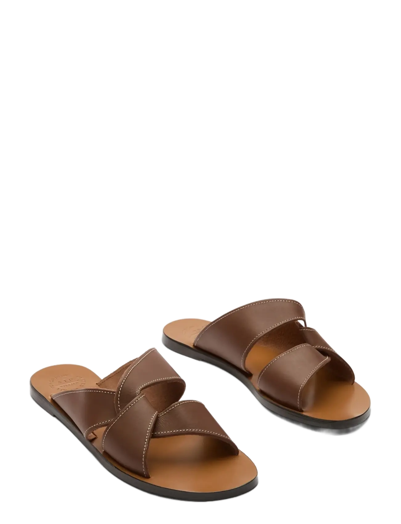 ATP Atelier - Allai Cannella/Contrast Stitch Vacchetta - flade sandaler - cannella/contrast stitch - 1
