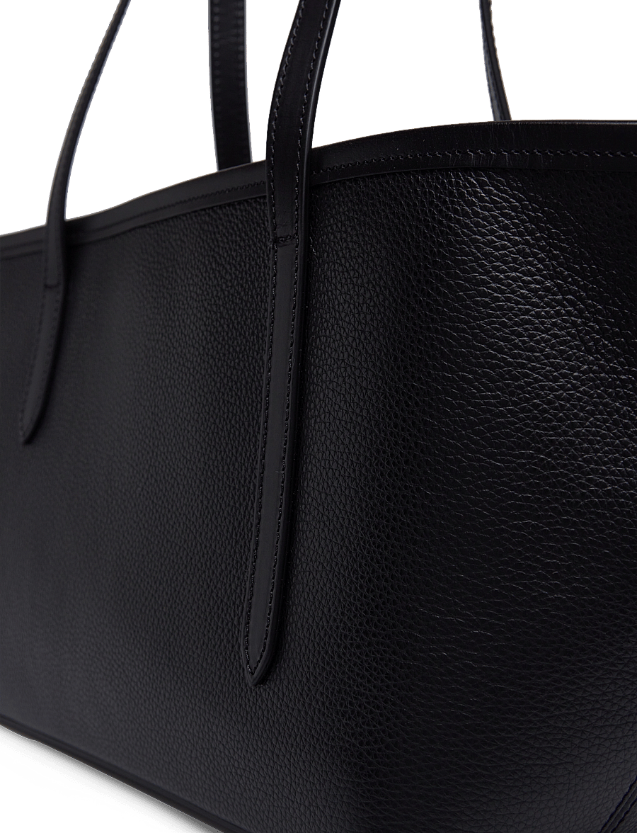 ATP Atelier - Gaiba Black Grained Calf/Vacchetta - shopper-laukut - black - 4