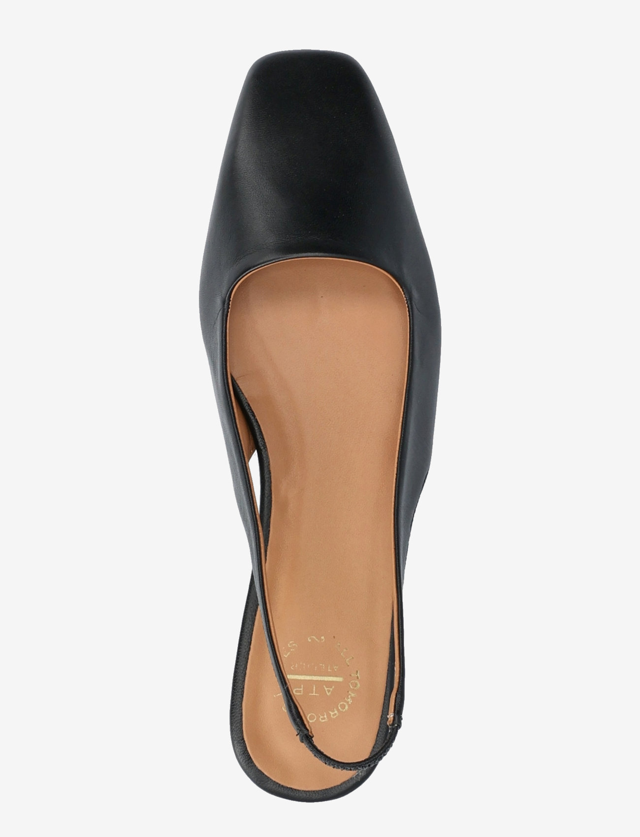 ATP Atelier - Plesio Black Nappa - madalad slingback-kingad - black - 4
