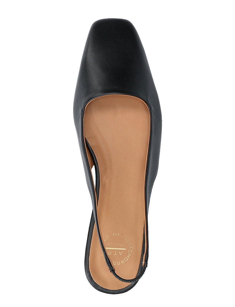 ATP Atelier - Plesio Black Nappa - madalad slingback-kingad - black - 4