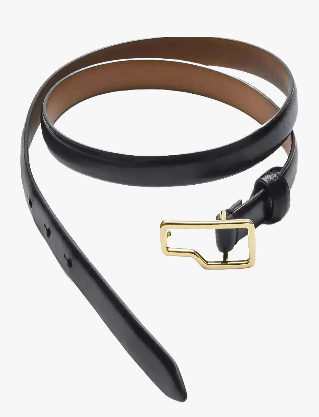 ATP Atelier - Ponna Black Calf - leather belts - black - 1