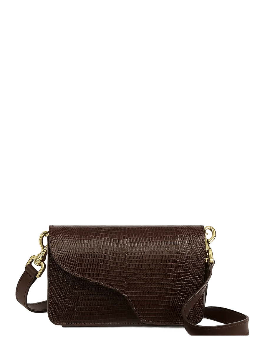 ATP Atelier - Corsina Walnut Printed Lizard/Vacchetta - sacs a main - walnut - 1